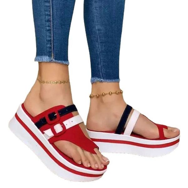 summer women sandals size 43 large thick bottom clip toe belt buckle fashion slippers beach, Black
summer women sandals size 43 large thick bottom clip toe belt buckle fashion slippers beach, Black