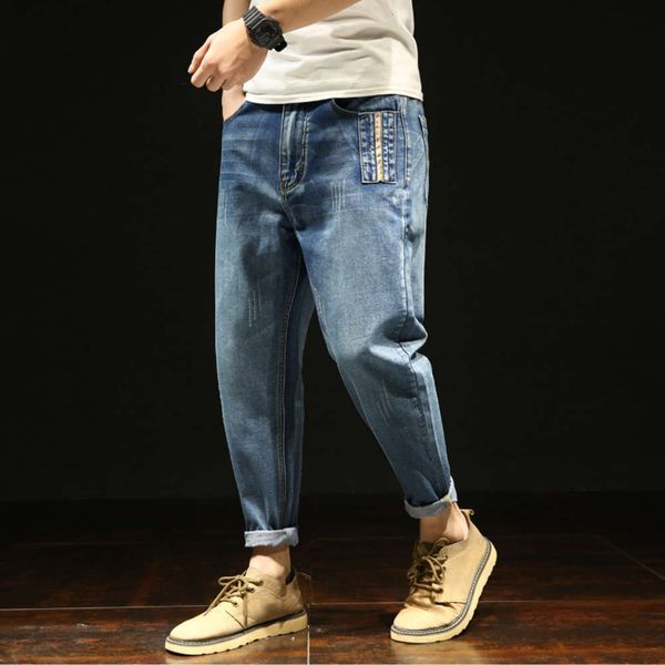 men's jeans 9-point 2021 loose large brand ruffian fat little feet harem fashion 7qcc, Blue
men's jeans 9-point 2021 loose large brand ruffian fat little feet harem fashion 7qcc, Blue