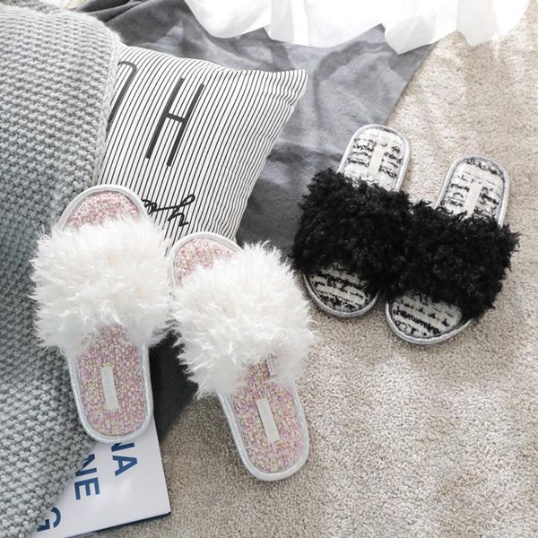 slippers girly style soft velvet flat-heeled suede sandals and plush shoes home korean fashion, Black
slippers girly style soft velvet flat-heeled suede sandals and plush shoes home korean fashion, Black