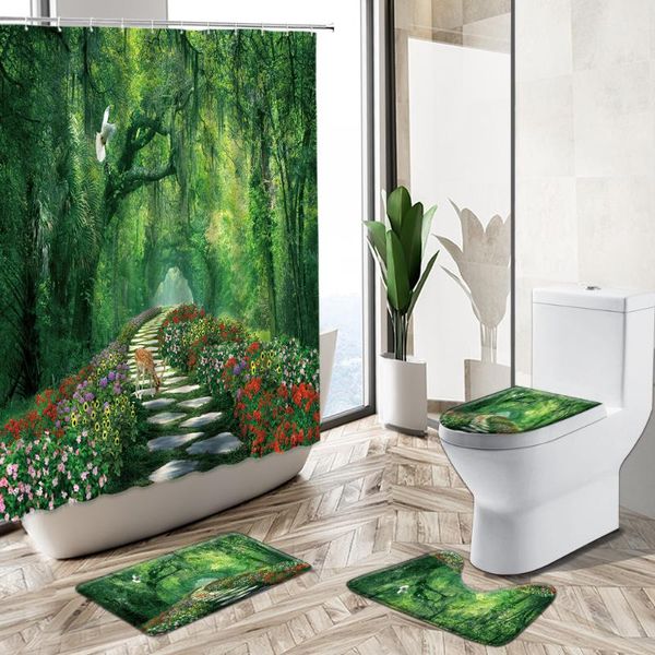 forest landscape shower curtain trees bamboo leaves plant flower summer scenery bath mat toilet cover flannel bathroom carpet curtains
forest landscape shower curtain trees bamboo leaves plant flower summer scenery bath mat toilet cover flannel bathroom carpet curtains