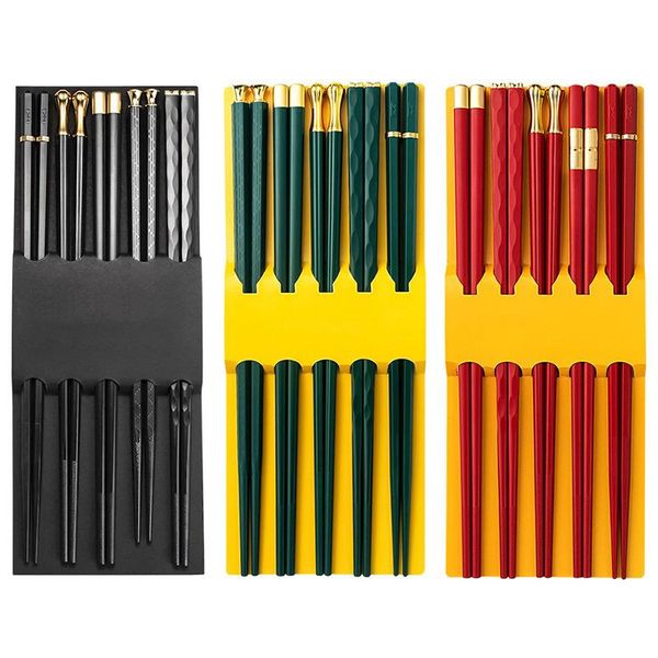 chopsticks 5 pairs japanese reusable sushi set chinese tradition cooking tools stainless steel alloy sticks
chopsticks 5 pairs japanese reusable sushi set chinese tradition cooking tools stainless steel alloy sticks