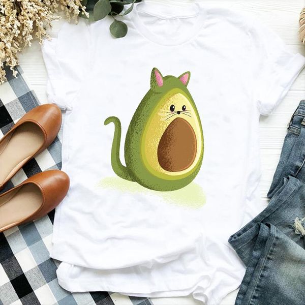 cat avocado cute fruit 90s womens t shirt fashion trend clothing tee female graphic, White
cat avocado cute fruit 90s womens t shirt fashion trend clothing tee female graphic, White
