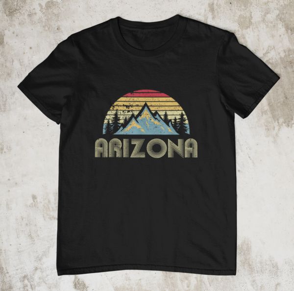 retro arizona mountain nature hiking vintage funny gift black t-shirt s-6xl, White;black
retro arizona mountain nature hiking vintage funny gift black t-shirt s-6xl, White;black
