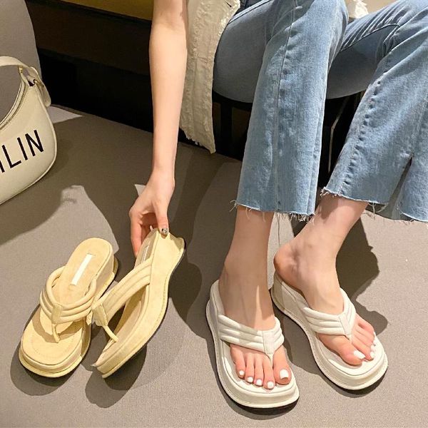 slippers women soft platform wedge sandals solid color clip toe high heels slides flats summer beach shoes for flip flops, Black
slippers women soft platform wedge sandals solid color clip toe high heels slides flats summer beach shoes for flip flops, Black