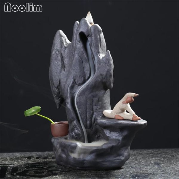 fragrance lamps mountain waterfall water dripping incense burner smoke backflow holder home office decor chinese antique censer
fragrance lamps mountain waterfall water dripping incense burner smoke backflow holder home office decor chinese antique censer