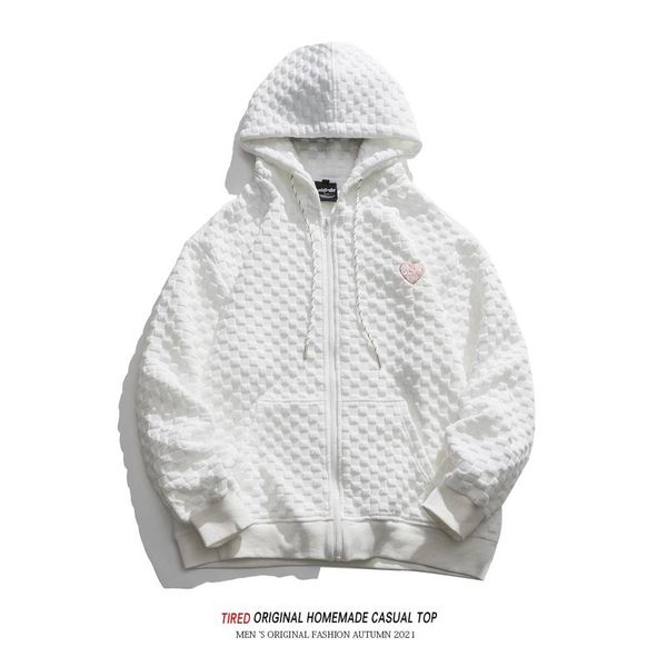 men's hoodies & sweatshirts waffle cardigan sweater hooded autumn couple fashion sports jacket loose casual coat, Black
men's hoodies & sweatshirts waffle cardigan sweater hooded autumn couple fashion sports jacket loose casual coat, Black