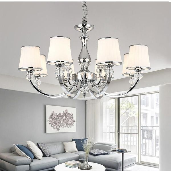 modern led chandeliers chrome silver metal glasses shades lighting for living room bedroom hanging light
modern led chandeliers chrome silver metal glasses shades lighting for living room bedroom hanging light