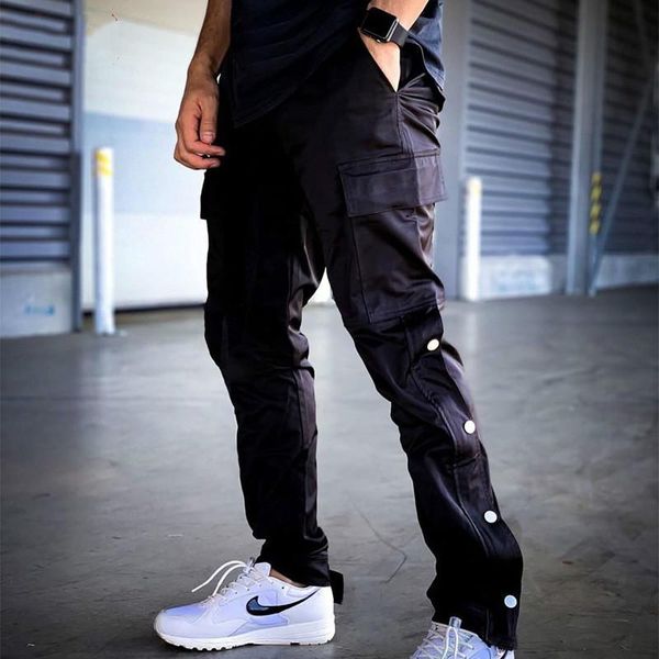 autumn men's casual pants korean style trendy brand multi-pocket loose straight leg overalls men, Black
autumn men's casual pants korean style trendy brand multi-pocket loose straight leg overalls men, Black