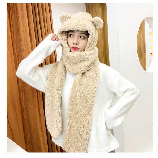 beanie/skull caps 1 pc fashion cute bear ear scarf hat lamb solid hats set winter women novelty beanies outdoor keep warm present, Blue;gray
beanie/skull caps 1 pc fashion cute bear ear scarf hat lamb solid hats set winter women novelty beanies outdoor keep warm present, Blue;gray
