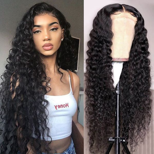 26inch deep wave curly wig 4x4 13x4 lace frontal wigs remy human hair wig peruvian hair deep curly lace wigs, Black
26inch deep wave curly wig 4x4 13x4 lace frontal wigs remy human hair wig peruvian hair deep curly lace wigs, Black