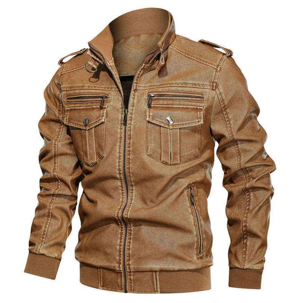 men pu leather jackets motorcycle jacket fashion vintage faux leather coats mens moto biker streetwear mens clothing plus size y1122, Black;brown
men pu leather jackets motorcycle jacket fashion vintage faux leather coats mens moto biker streetwear mens clothing plus size y1122, Black;brown