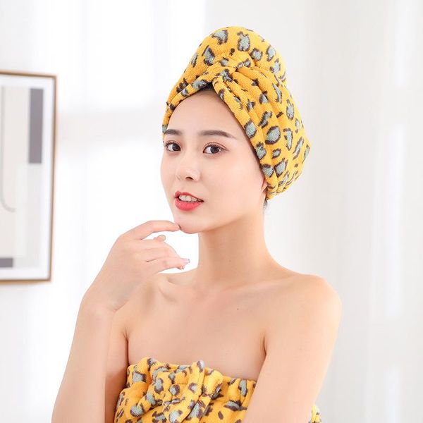 towel ins leopard print dry hair cap absorbent shampoo girl coral velvet shower in winter.
towel ins leopard print dry hair cap absorbent shampoo girl coral velvet shower in winter.