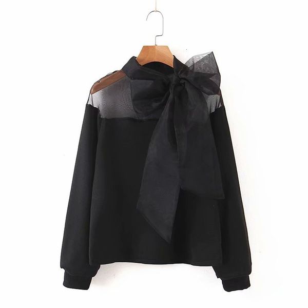 hoodies Beautiful Korean style sweet ladies gauze sleek shirts girls color black spring shirt tops
hoodies Beautiful Korean style sweet ladies gauze sleek shirts girls color black spring shirt tops