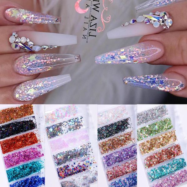 holographics nail powder laser glitter sliver series sequins pigments art flakes paillette decoration diy polish tools, Silver;gold
holographics nail powder laser glitter sliver series sequins pigments art flakes paillette decoration diy polish tools, Silver;gold