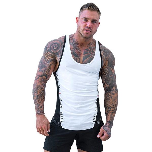 men' tank zogaa brand vest summer sleeveless cotton sports gyms fitness undershirt slim outdoor, White;black
men' tank zogaa brand vest summer sleeveless cotton sports gyms fitness undershirt slim outdoor, White;black
