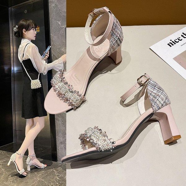 sandals fashion women's shoes 2021 beige high heel all-match luxury party pearl top, Black
sandals fashion women's shoes 2021 beige high heel all-match luxury party pearl top, Black