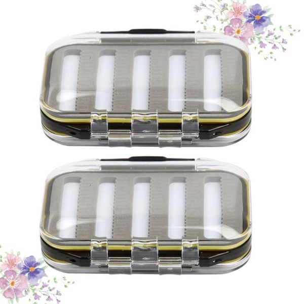 fishing accessories 2pcs box waterproof slit high density double sided tackle transparent type a (black
fishing accessories 2pcs box waterproof slit high density double sided tackle transparent type a (black