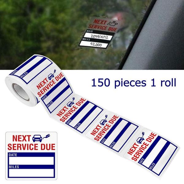 interior decorations oil change stickers reminder service sticker 150pcs/roll 2*2inch
interior decorations oil change stickers reminder service sticker 150pcs/roll 2*2inch