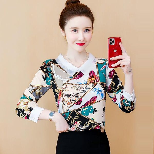 women's blouses & shirts long-sleeved printed shirt fashion foreign style 2021 spring and autumn design sense niche chiffon blouse casu, White
women's blouses & shirts long-sleeved printed shirt fashion foreign style 2021 spring and autumn design sense niche chiffon blouse casu, White