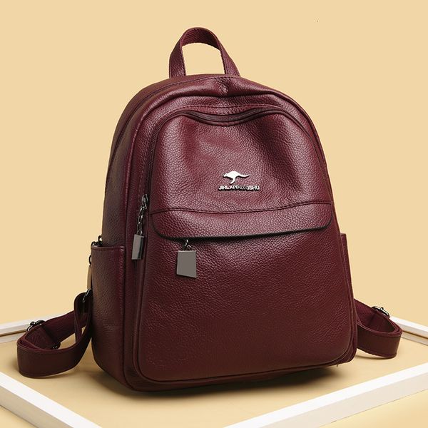 double 2021 women's soft leather one shoulder slanting bag leisure large capacity korean student simple backpack
double 2021 women's soft leather one shoulder slanting bag leisure large capacity korean student simple backpack