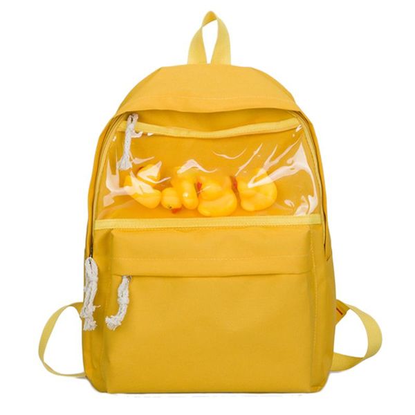 outdoor bags women canvas backpack transparent cute duck toy schoolbag for teenagers girl leisure travel school rucksack 2021
outdoor bags women canvas backpack transparent cute duck toy schoolbag for teenagers girl leisure travel school rucksack 2021