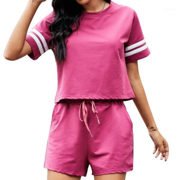 women solid casual tracksuits two piece sets 2021 short sleeve o-neck t-shirt shorts suits female summer leisure outfits women's, Gray
women solid casual tracksuits two piece sets 2021 short sleeve o-neck t-shirt shorts suits female summer leisure outfits women's, Gray