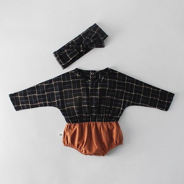 rompers retail spring baby girl bodysuits plaid long sleeve princess overalls+headband kids clothing 0-2 years e82058 k40m, Blue
rompers retail spring baby girl bodysuits plaid long sleeve princess overalls+headband kids clothing 0-2 years e82058 k40m, Blue
