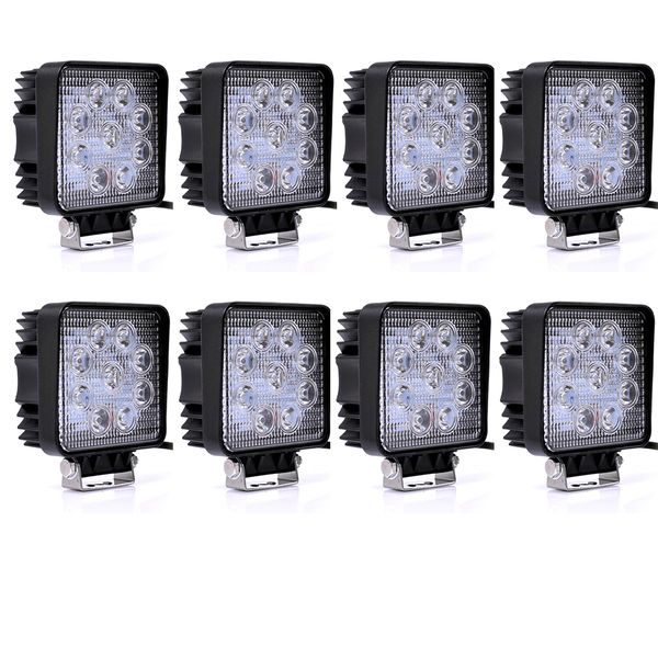 8 pieces 4.2 inches 27w square thin type off road led flood work lights 12000lm for atv suv boat truck fishing deck driving
8 pieces 4.2 inches 27w square thin type off road led flood work lights 12000lm for atv suv boat truck fishing deck driving