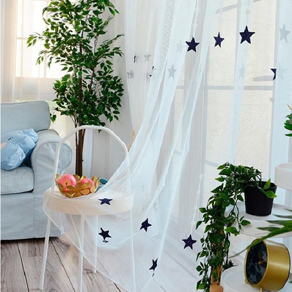 curtain & drapes white embroidery star tulle curtains sheer for bedroom living room kids voile child window
curtain & drapes white embroidery star tulle curtains sheer for bedroom living room kids voile child window