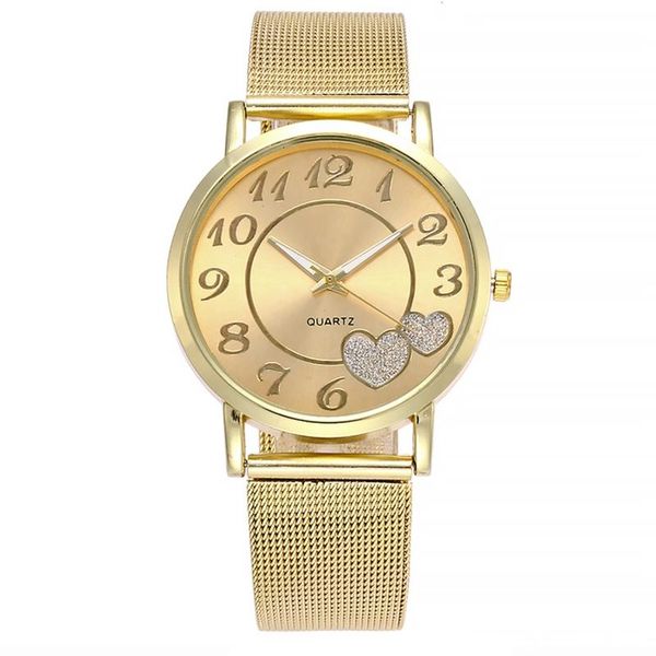 wristwatches women mesh love heart dial wrist watches fashion casual women's steel quartz, Slivery;brown
wristwatches women mesh love heart dial wrist watches fashion casual women's steel quartz, Slivery;brown