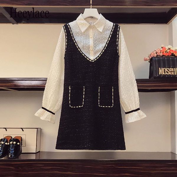 casual dresses plus size women autumn winter patchwork tweed shirt dress office ladies elegant fashion long sleeve, Black;gray
casual dresses plus size women autumn winter patchwork tweed shirt dress office ladies elegant fashion long sleeve, Black;gray