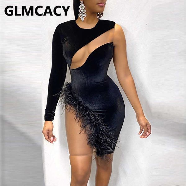 women mesh insert feather detail dress bodycon night club party dresses 210702, Black;gray
women mesh insert feather detail dress bodycon night club party dresses 210702, Black;gray