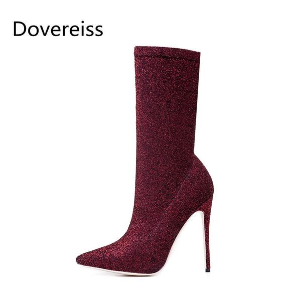 boots dovereiss fashion women's shoes winter elegant slip on gold silver stilettos heels ankle concise 33-43, Black
boots dovereiss fashion women's shoes winter elegant slip on gold silver stilettos heels ankle concise 33-43, Black