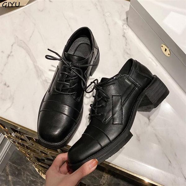 dress shoes giyu genuine leather women's 2021 spring thick heel single chunky low-heeled female high heels, Black
dress shoes giyu genuine leather women's 2021 spring thick heel single chunky low-heeled female high heels, Black