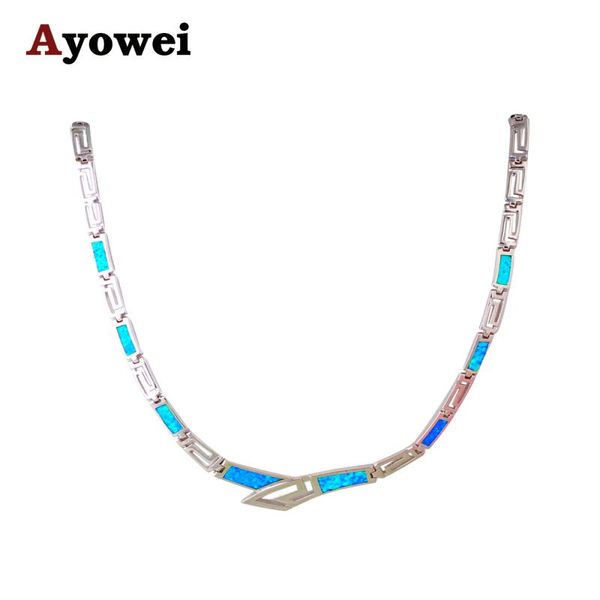 fashion jewelry for women luxury design blue fire opal silver stamped necklace link chain anniversary ln608a chains
fashion jewelry for women luxury design blue fire opal silver stamped necklace link chain anniversary ln608a chains