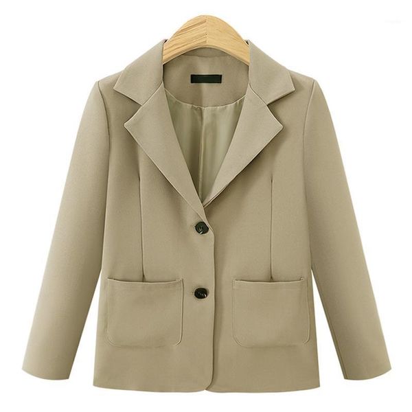 women's suits & blazers women fashion crop blazer office wear double breasted coat vintage long sleeve pockets female outerwear chic, White;black
women's suits & blazers women fashion crop blazer office wear double breasted coat vintage long sleeve pockets female outerwear chic, White;black