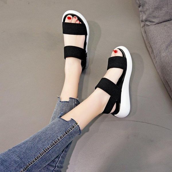 sandals women's 2021 summer open-toe flat ladies fashion thick-soled non-slip comfortable lightweight shoes, Black
sandals women's 2021 summer open-toe flat ladies fashion thick-soled non-slip comfortable lightweight shoes, Black