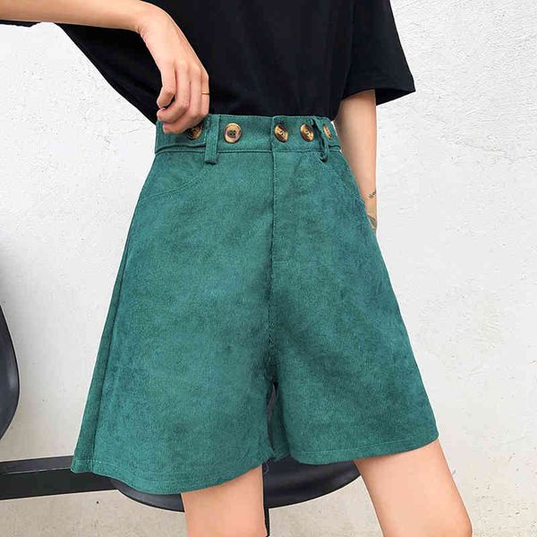 arrival casual solid high loose button fly regular corduroy women vintage simple fashion shorts 210522, White;black
arrival casual solid high loose button fly regular corduroy women vintage simple fashion shorts 210522, White;black