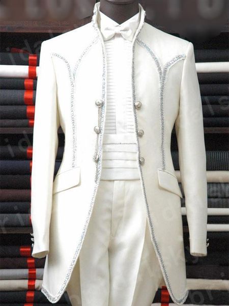 men's suits & blazers custom made to measure suit,taiored ivory white tuxedo jacket with trims,tailored, White;black
men's suits & blazers custom made to measure suit,taiored ivory white tuxedo jacket with trims,tailored, White;black