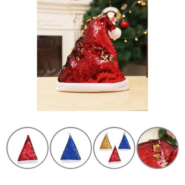 party hats lightweight cosplay shining sequin santa hat role playing christmas cap warm for gathering
party hats lightweight cosplay shining sequin santa hat role playing christmas cap warm for gathering