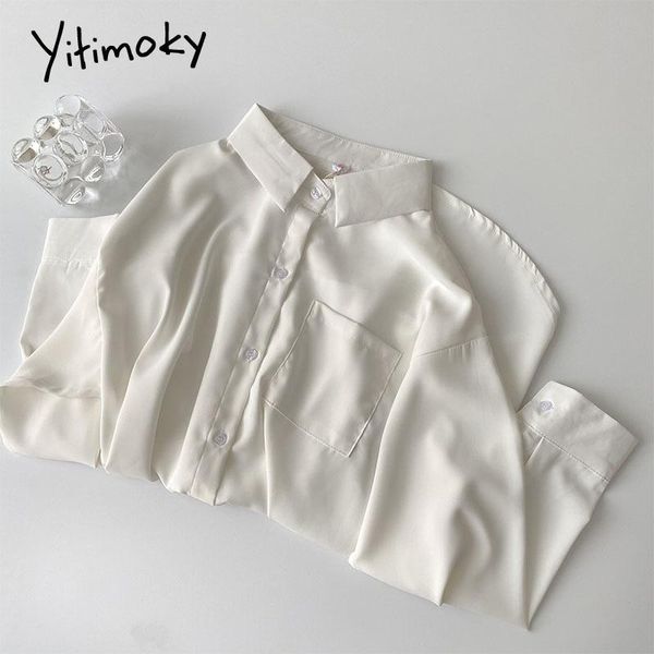 women's blouses & shirts yitimoky button up shirt women long sleeve blouse loose turn-down collar white korean fashion clothes casual
women's blouses & shirts yitimoky button up shirt women long sleeve blouse loose turn-down collar white korean fashion clothes casual