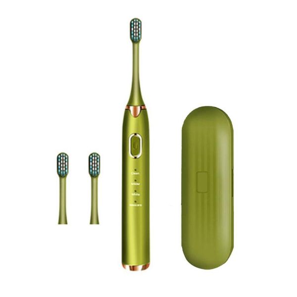 smart electric toothbrush ultrasonic timer brush 4 modes usb charger rechargeable ipx7 tooth replacement heads set
smart electric toothbrush ultrasonic timer brush 4 modes usb charger rechargeable ipx7 tooth replacement heads set