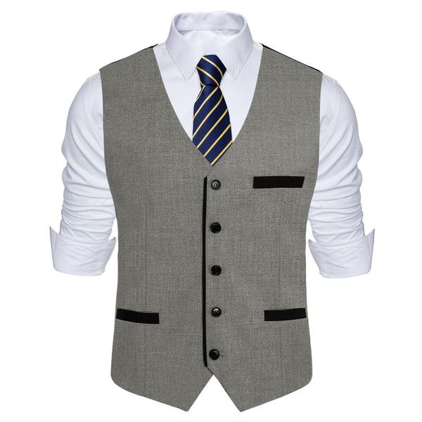 men's vests business casual slim fit gray wedding men waistcoat neck tie set single buttons male suit spring autumn, Black;white
men's vests business casual slim fit gray wedding men waistcoat neck tie set single buttons male suit spring autumn, Black;white