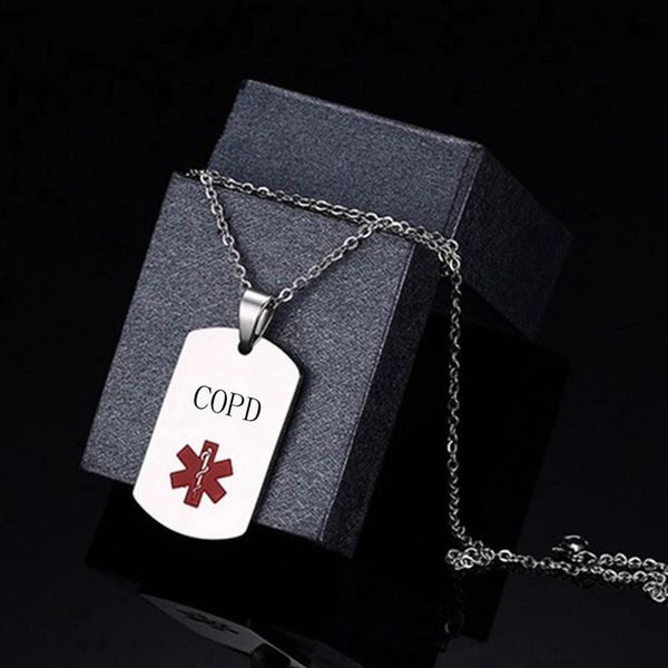 alert neckalce stainless steel custom engraved medic id military dog tag diabete pendant emergency men jewelry necklaces, Silver
alert neckalce stainless steel custom engraved medic id military dog tag diabete pendant emergency men jewelry necklaces, Silver