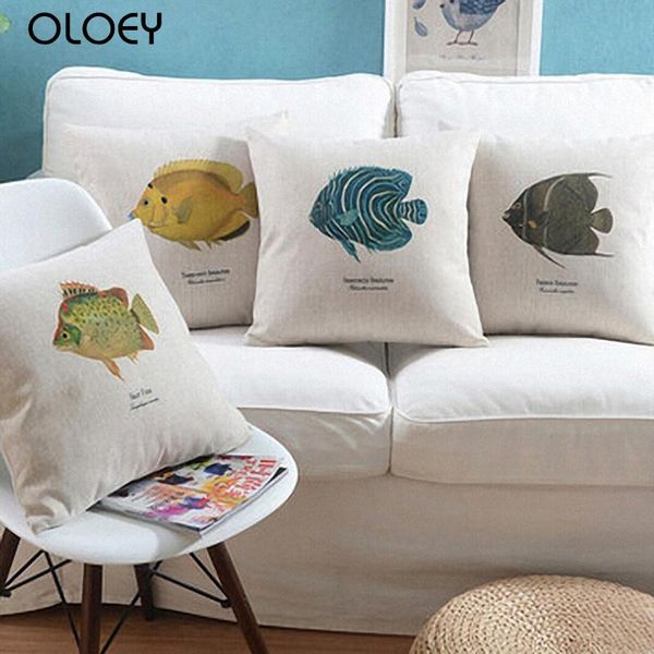 cushion/decorative pillow fish pattern cushion cover, square linen bedroom family el car decoration cover 45x45cm
cushion/decorative pillow fish pattern cushion cover, square linen bedroom family el car decoration cover 45x45cm