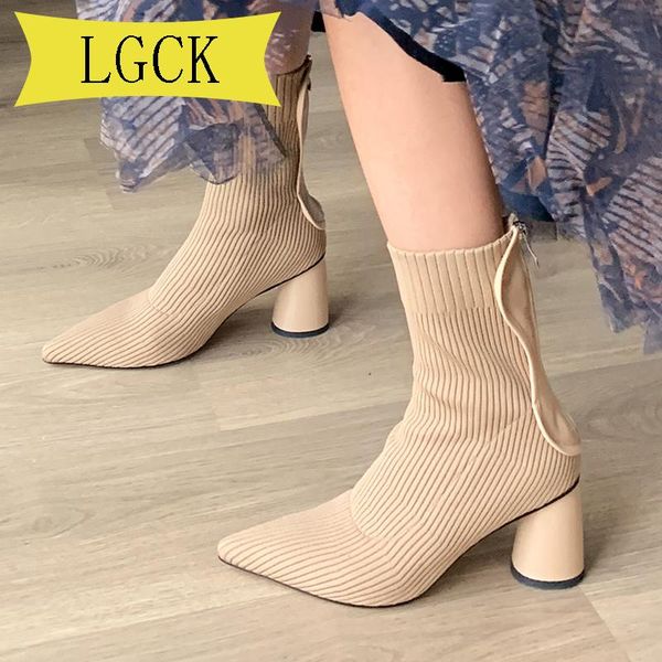 boots plus size 34-43 winter fashion women beige pointed toe knitting stretch ankle heels shoes autumn female, Black
boots plus size 34-43 winter fashion women beige pointed toe knitting stretch ankle heels shoes autumn female, Black