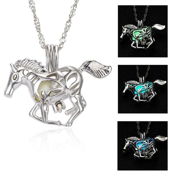 glow in the dark horse locket necklace for women gift chain charm hollow pendant men punk retro luminous jewelry necklaces, Silver
glow in the dark horse locket necklace for women gift chain charm hollow pendant men punk retro luminous jewelry necklaces, Silver