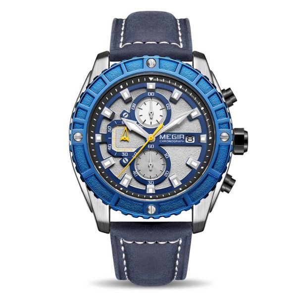 wristwatches fashion megir 2119 men's business multi-function quartz chronograph leather sport waterproof male watch clock, Slivery;brown
wristwatches fashion megir 2119 men's business multi-function quartz chronograph leather sport waterproof male watch clock, Slivery;brown