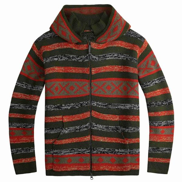 men's sweaters winter wool blend stripe cardigan sweater with cap oversized 5xl mens brand clothing fashion jacquard hooded mans coats, White;black
men's sweaters winter wool blend stripe cardigan sweater with cap oversized 5xl mens brand clothing fashion jacquard hooded mans coats, White;black