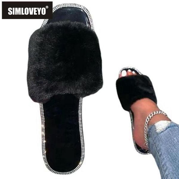 women slippers open toe flat fur crystal bling stylish ins cool big size 36-43 casual red blue beach b2392, Black
women slippers open toe flat fur crystal bling stylish ins cool big size 36-43 casual red blue beach b2392, Black